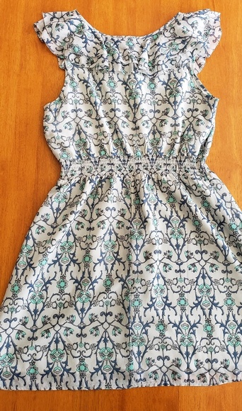 Forever 21 Blue/White Dress - Picture 4 of 5